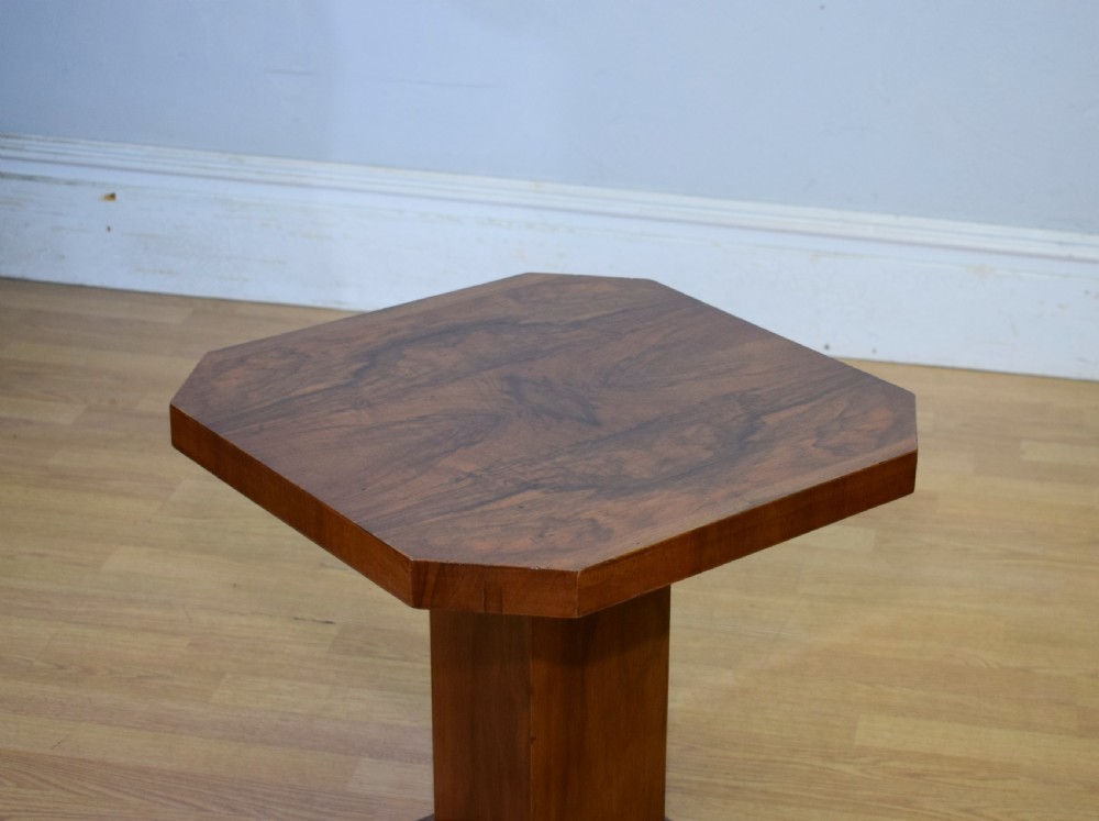 Art Deco Walnut Lamp Table View III