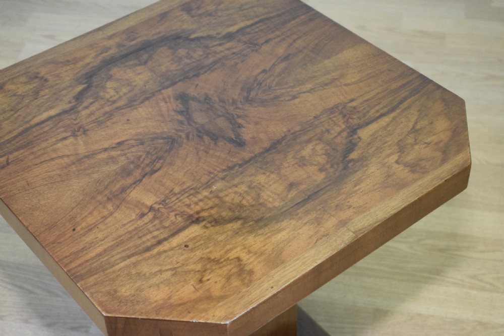 Art Deco Walnut Lamp Table View IV