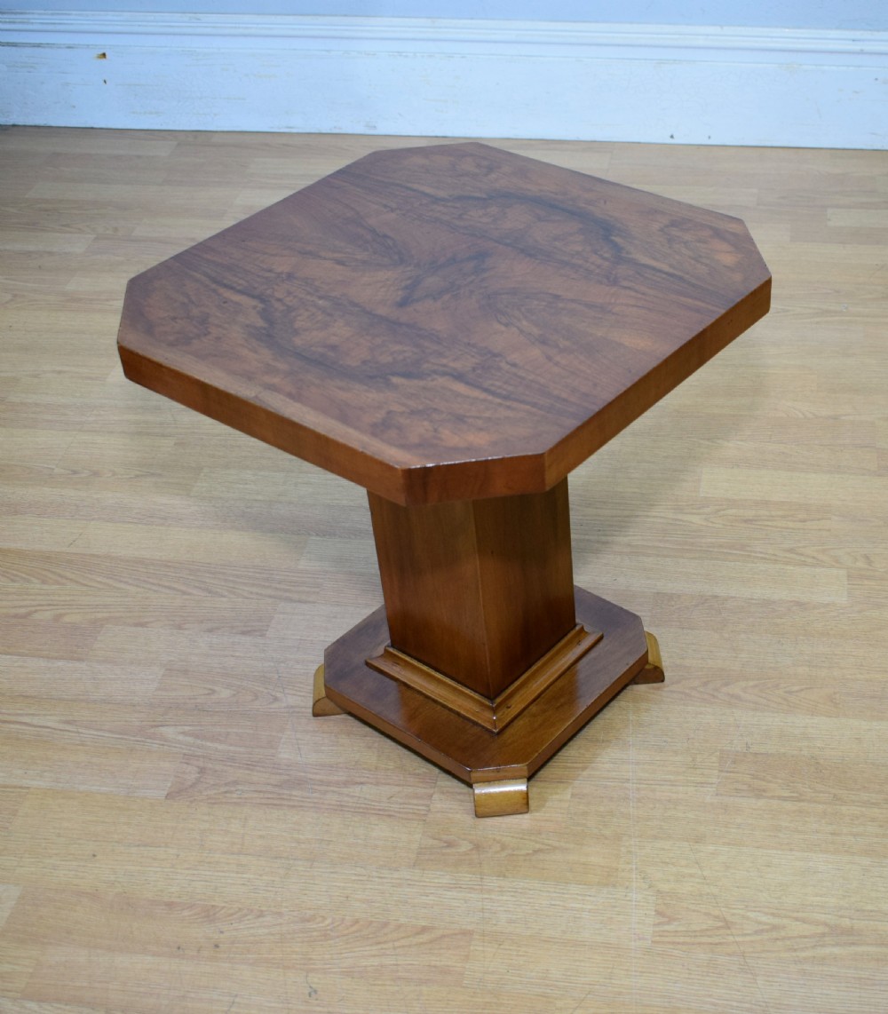 Art Deco Walnut Lamp Table View VI