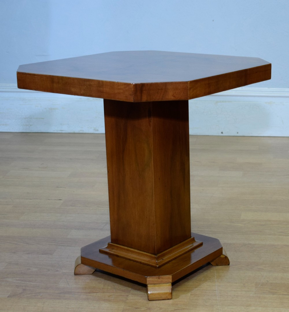 Art Deco Walnut Lamp Table View VII