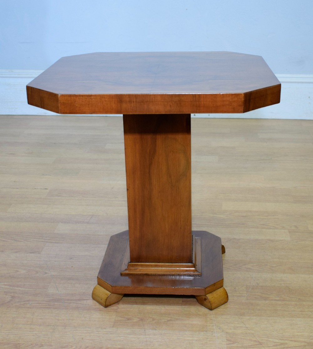 Art Deco Walnut Lamp Table View VIII