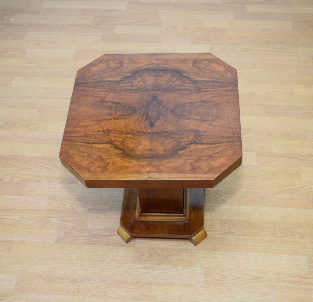 Art Deco Walnut Lamp Table View IX