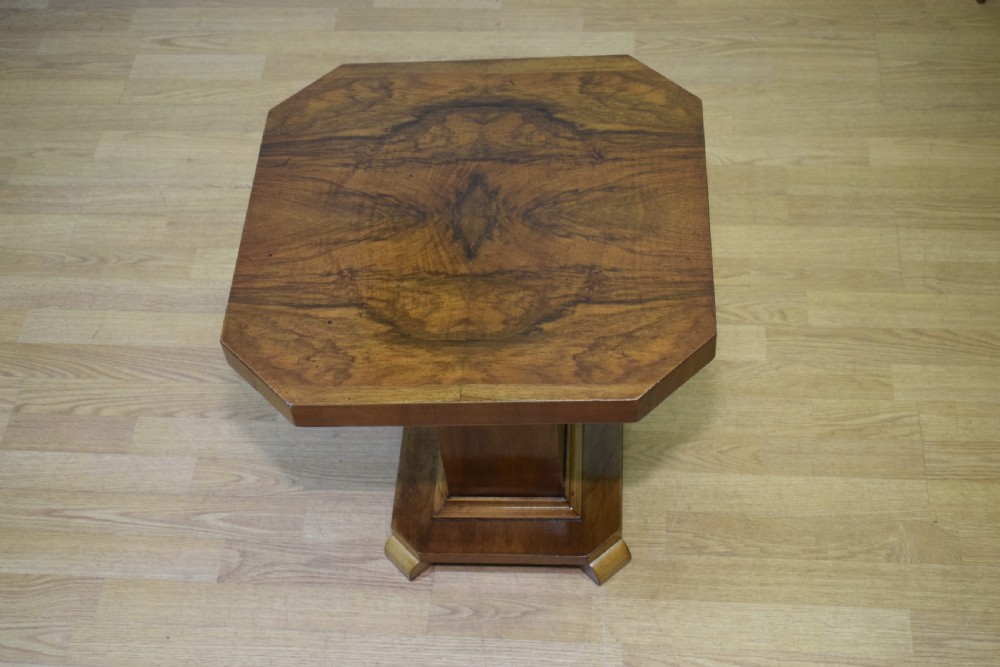 Art Deco Walnut Lamp Table View XIII