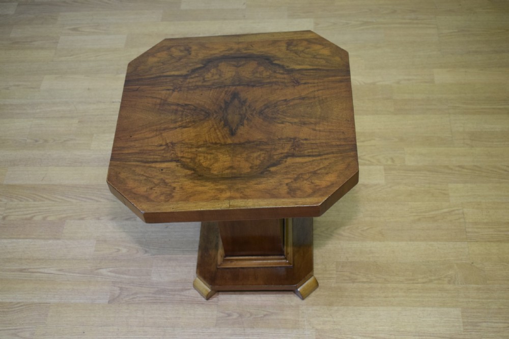 Art Deco Walnut Lamp Table View XVIII