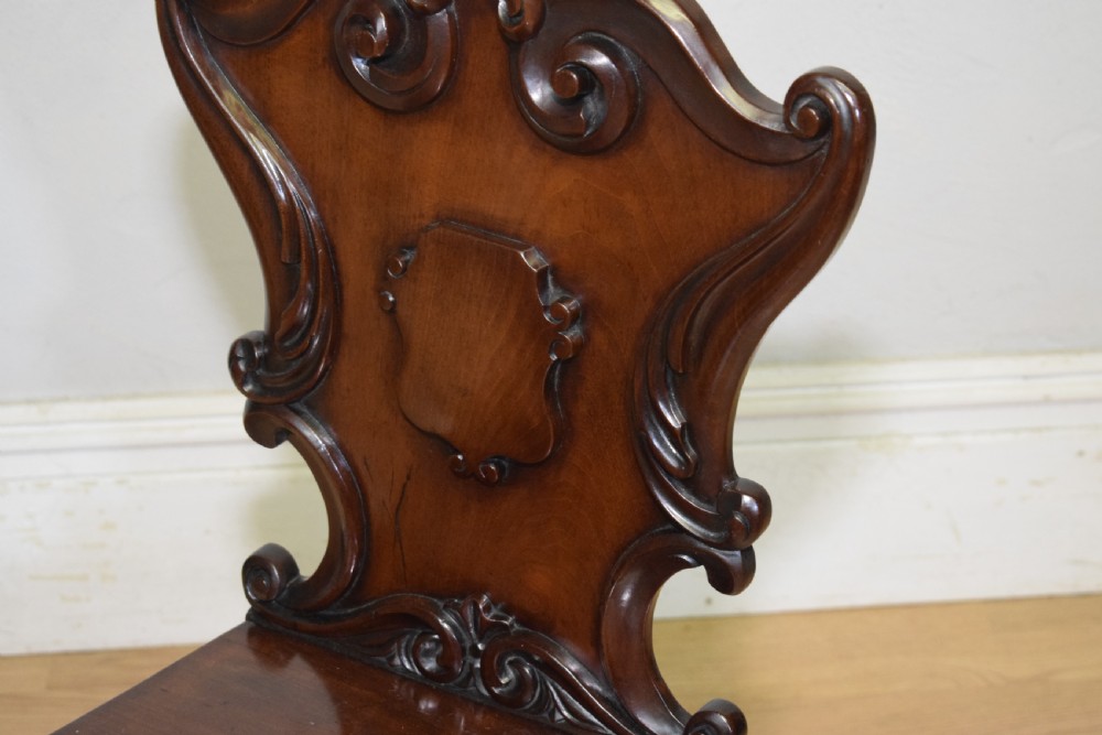 Regency Hall Chair in Mahogany View XI