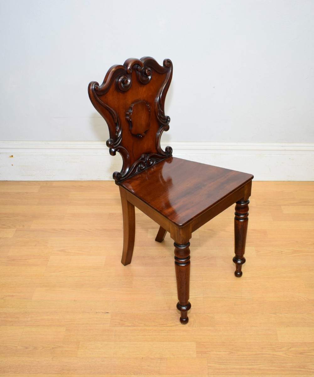 Regency Hall Chair in Mahogany View XV