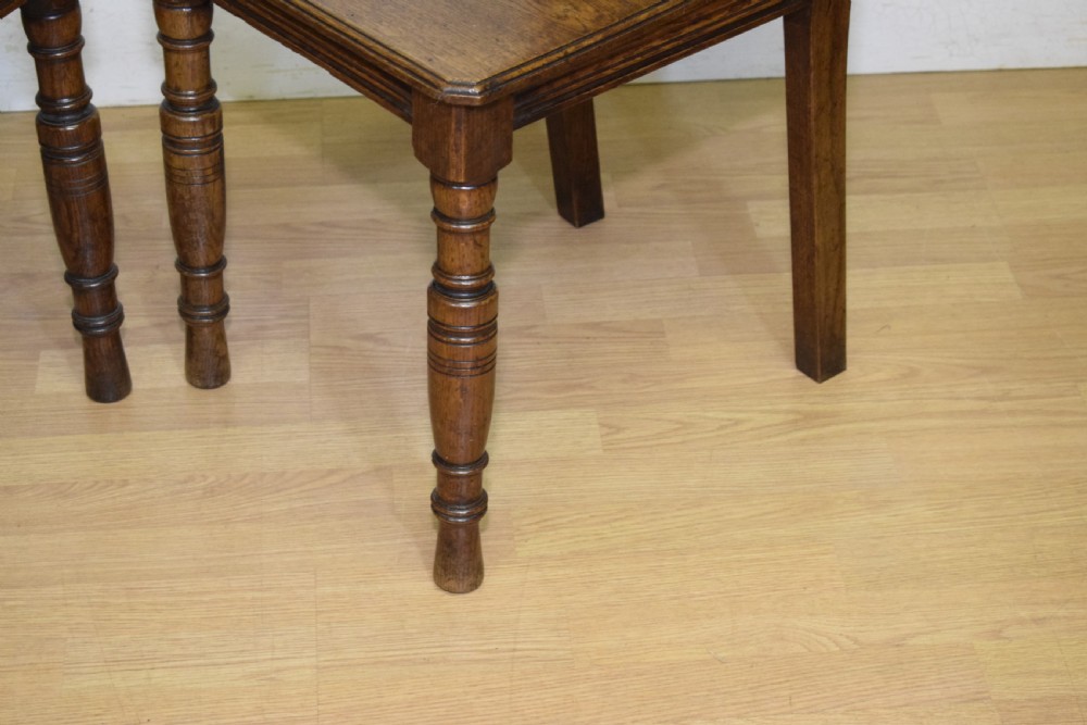 Pair of Arts & Crafts Oak Hall Chairs View XIV