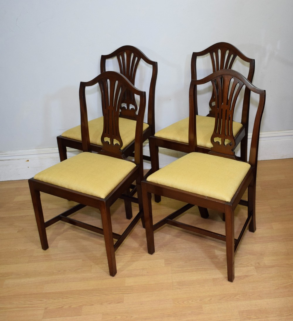  Set of 4 Mahogany Dining Chairs