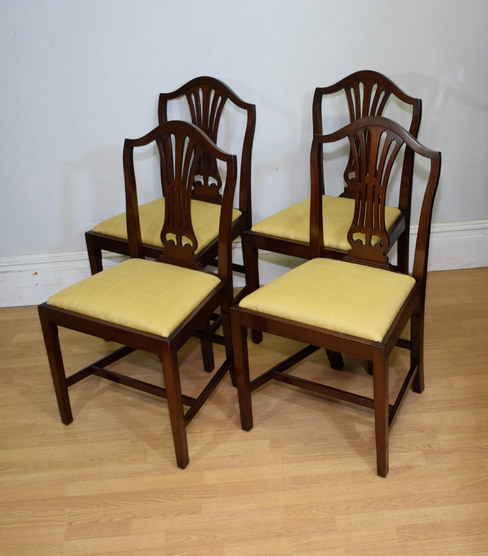  Set of 4 Mahogany Dining Chairs View II