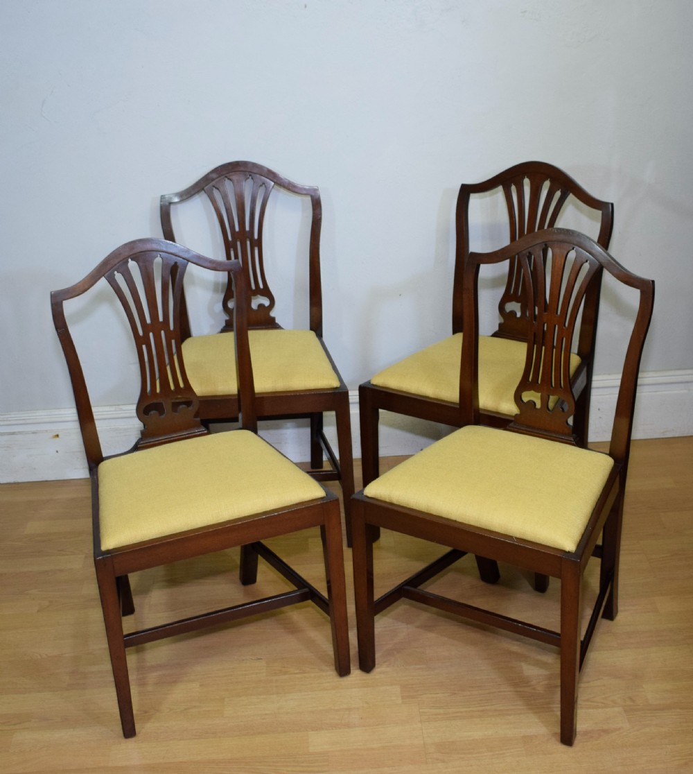  Set of 4 Mahogany Dining Chairs View III