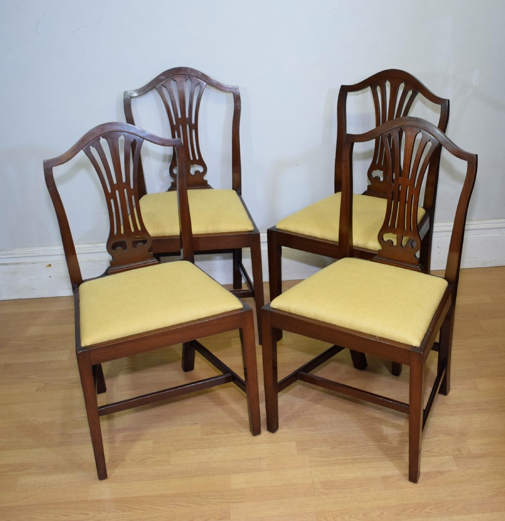  Set of 4 Mahogany Dining Chairs View V