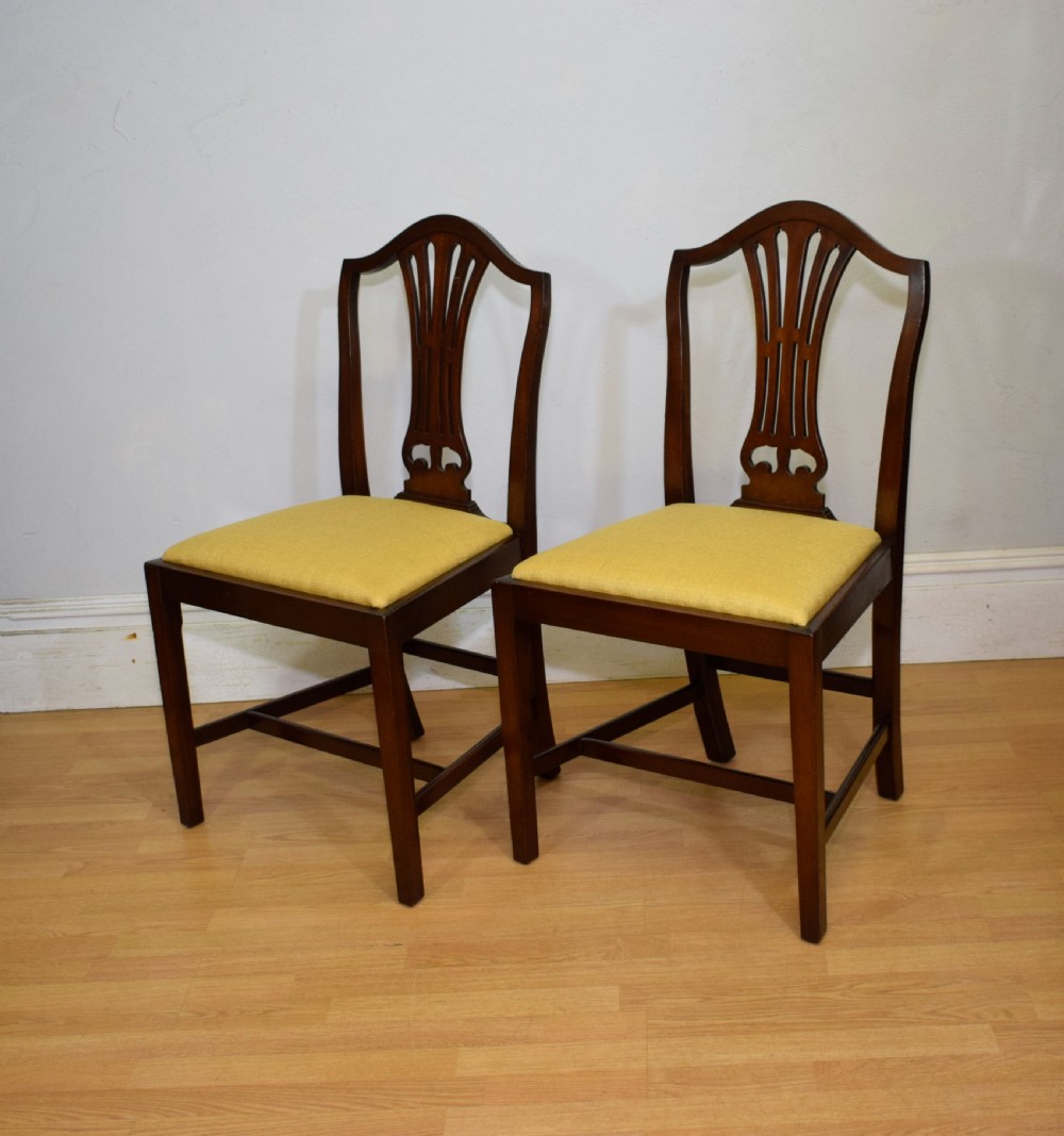  Set of 4 Mahogany Dining Chairs View X