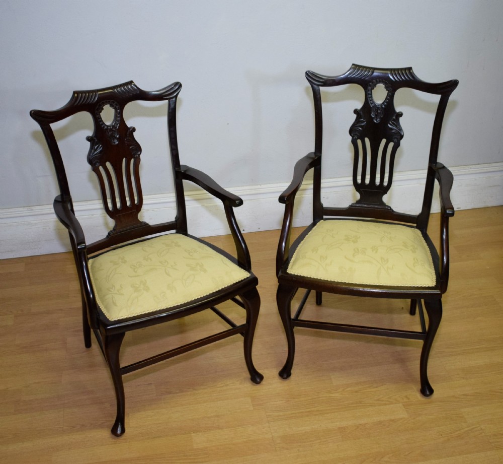 Pair of Victorian Armchairs View V