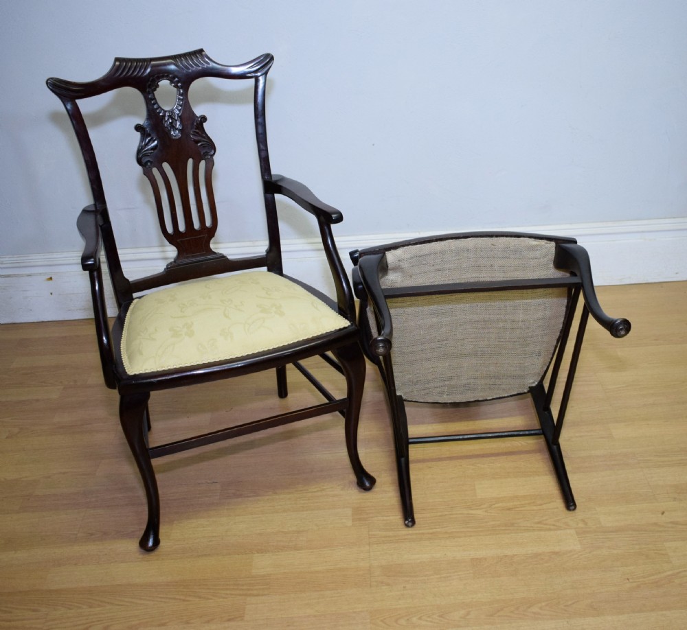 Pair of Victorian Armchairs View XXI