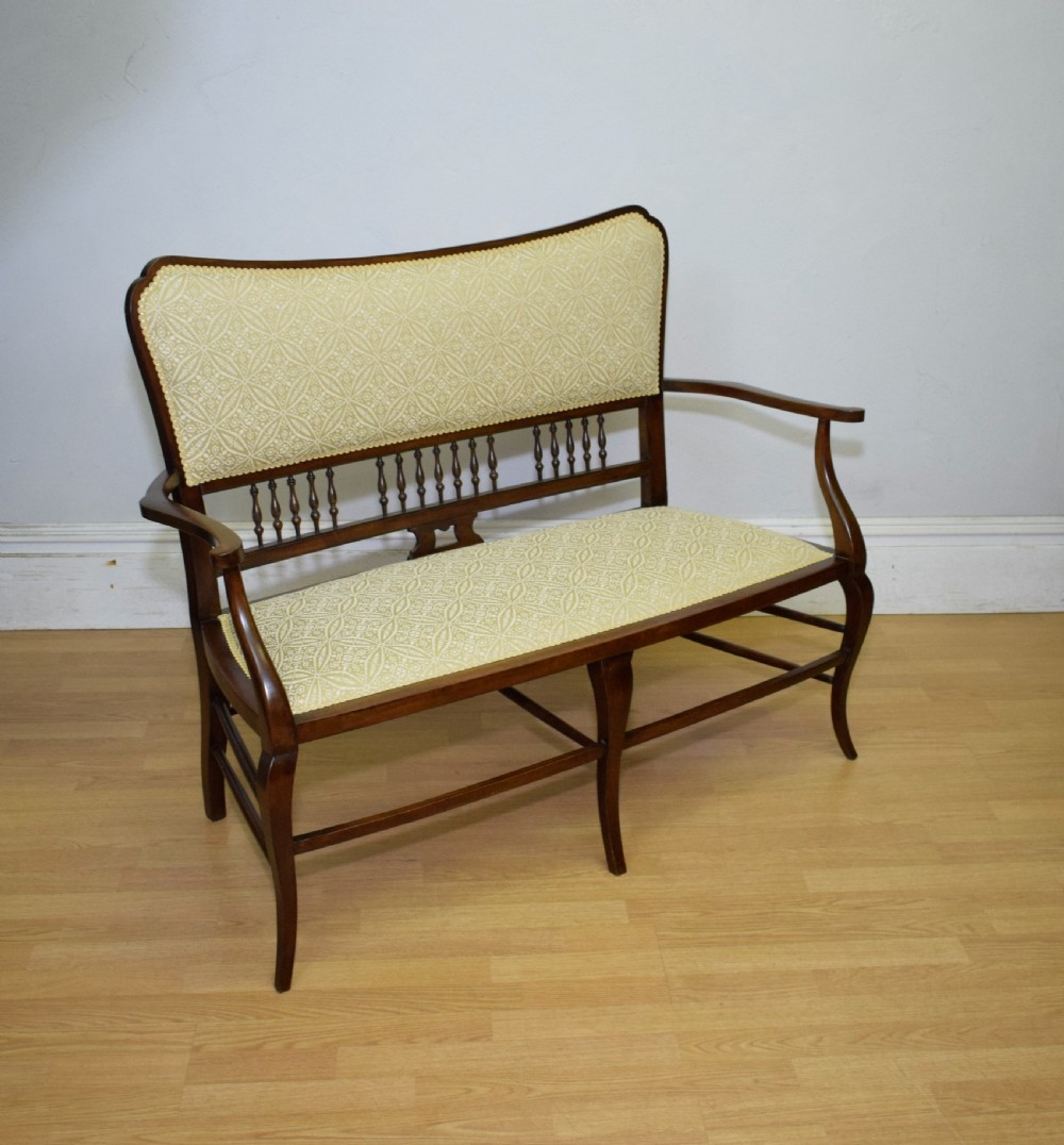 Antique Edwardian Couch View XII