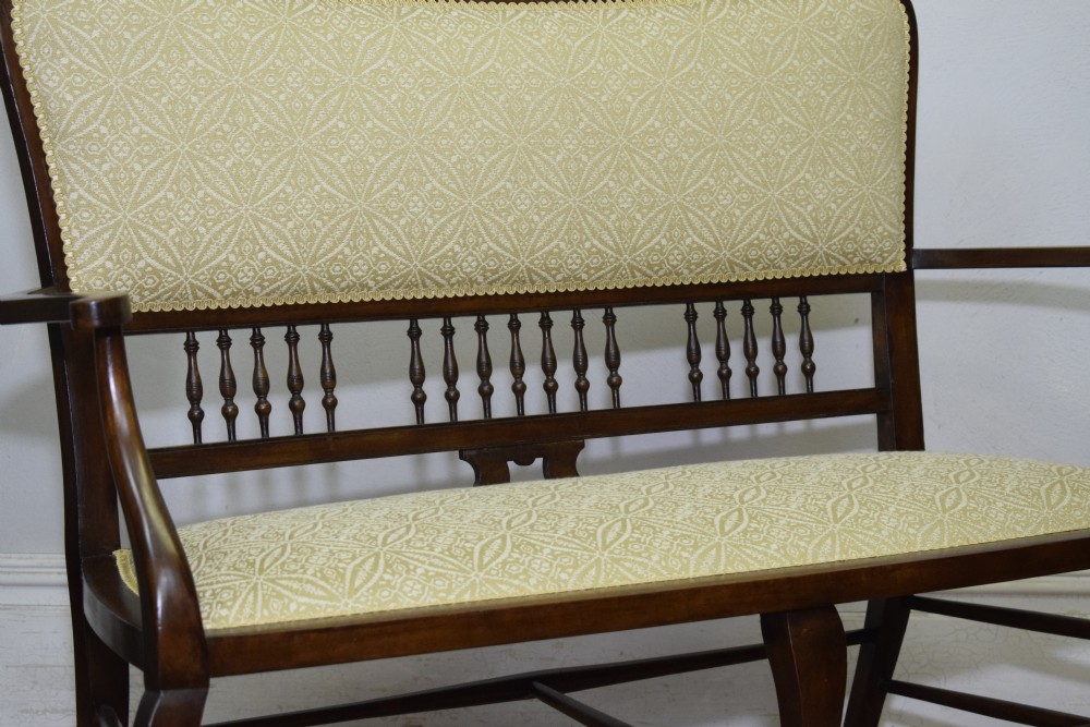 Antique Edwardian Couch View XIV