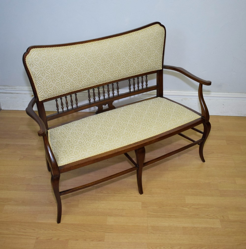 Antique Edwardian Couch View XVI