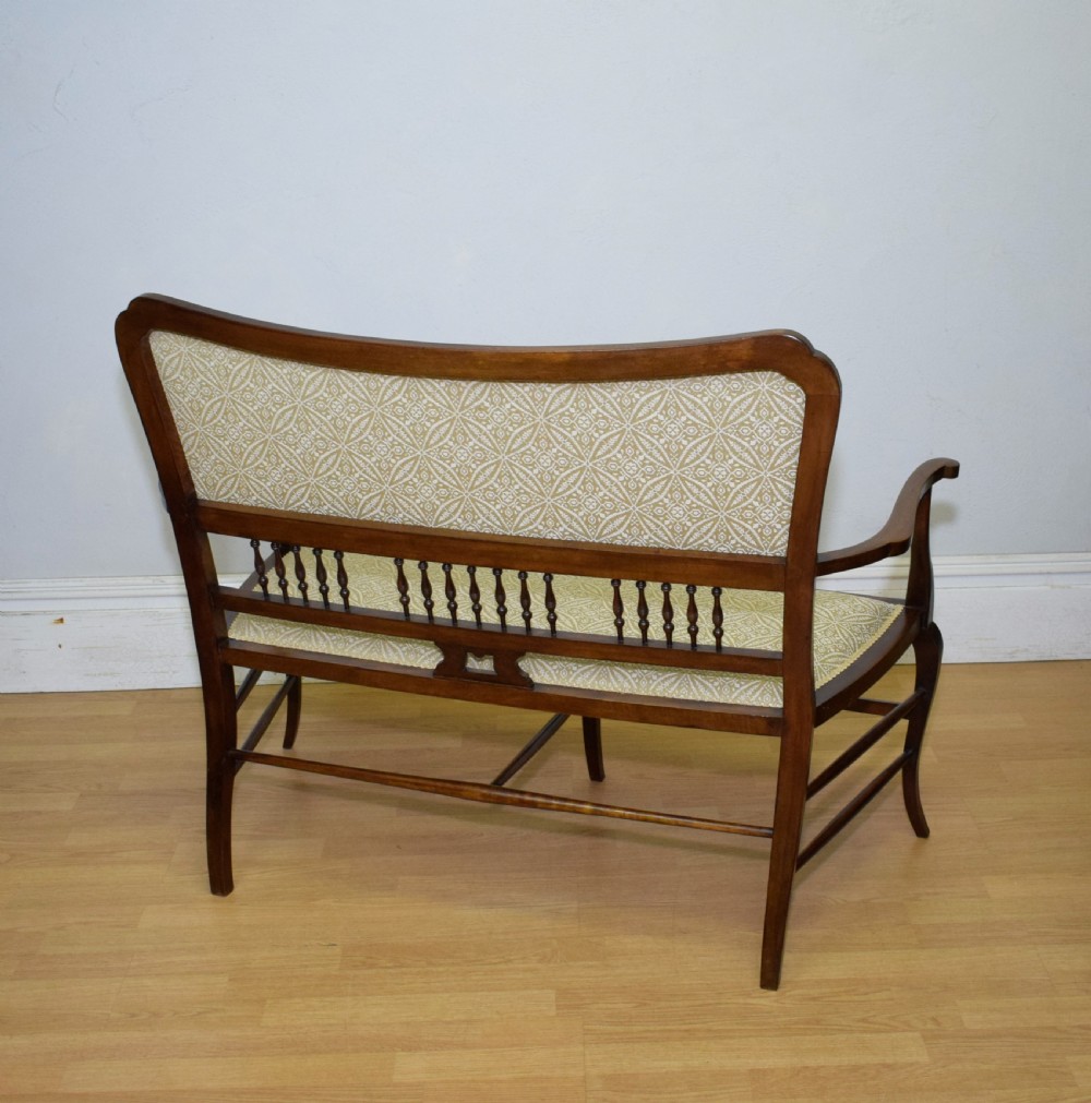 Antique Edwardian Couch View XVIII