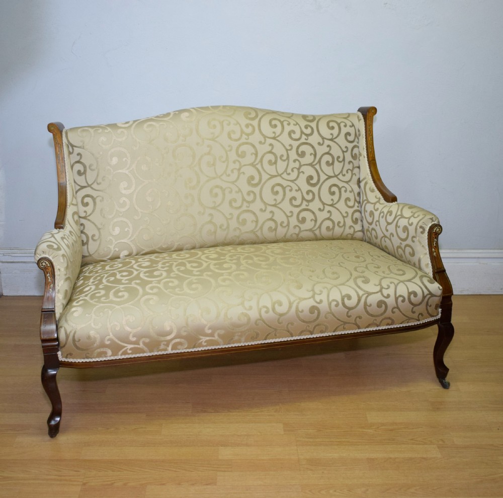 Antique Victorian Settee View IV