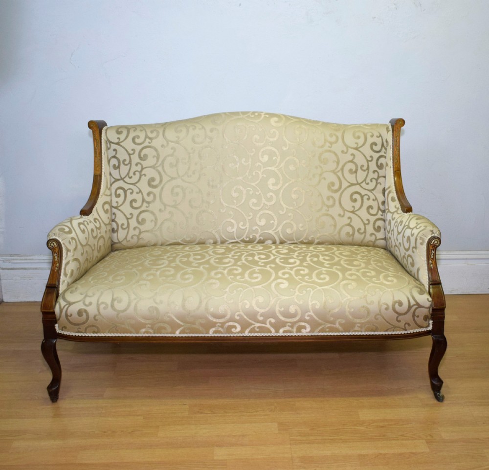 Antique Victorian Settee View VI