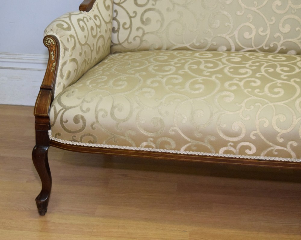 Antique Victorian Settee View VII