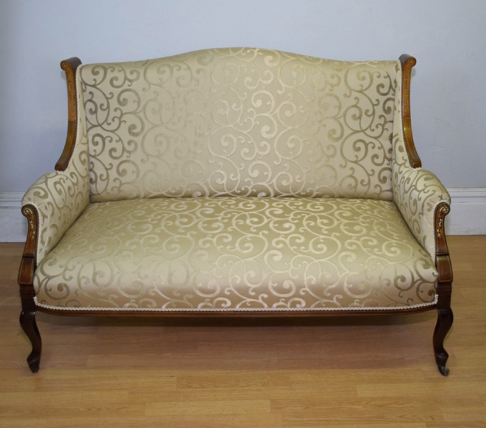 Antique Victorian Settee View VIII