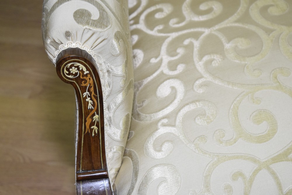 Antique Victorian Settee View XIII