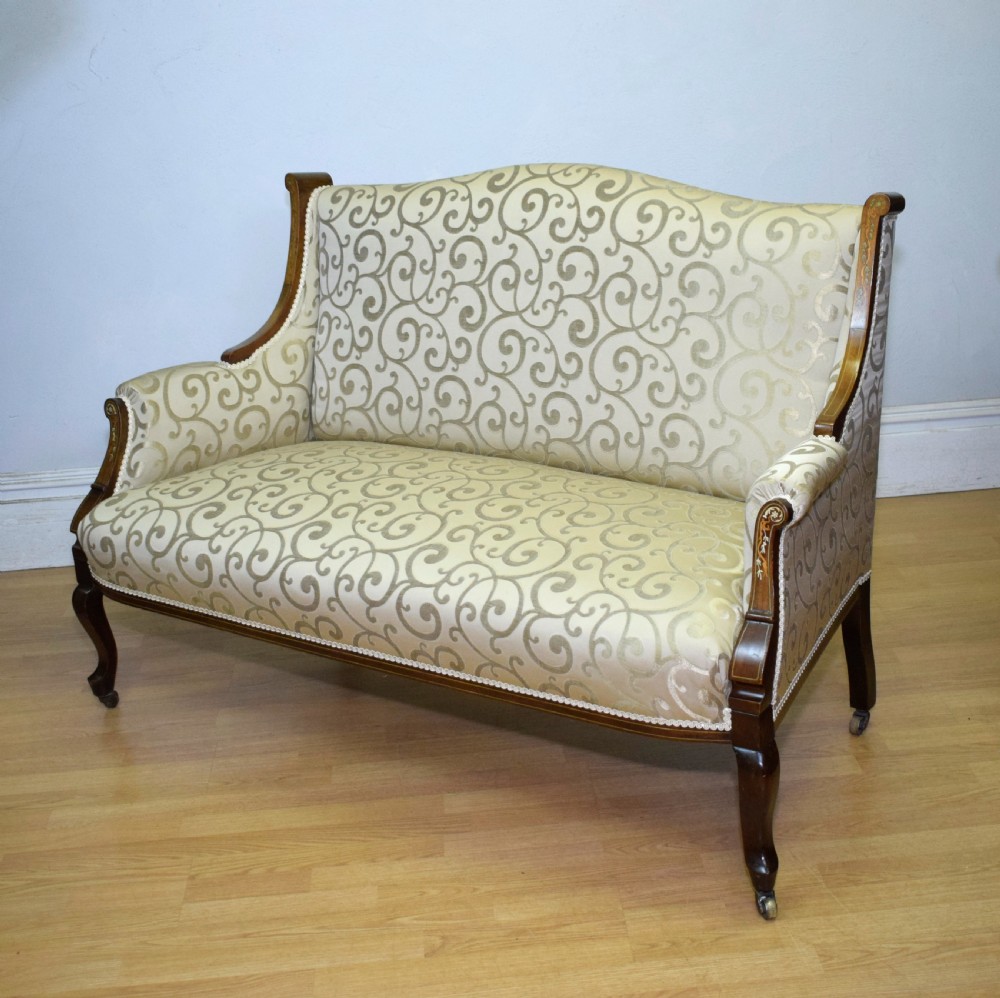 Antique Victorian Settee View XVIII