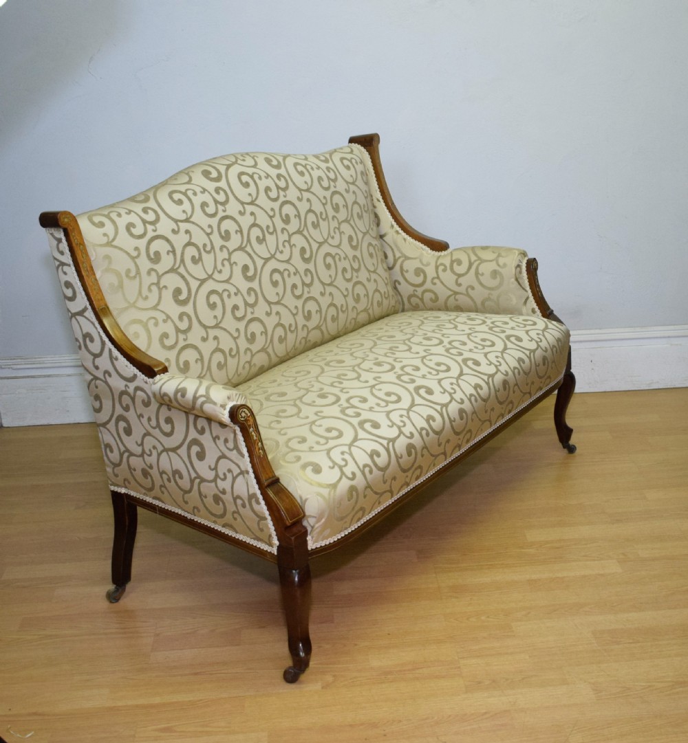 Antique Victorian Settee View XX