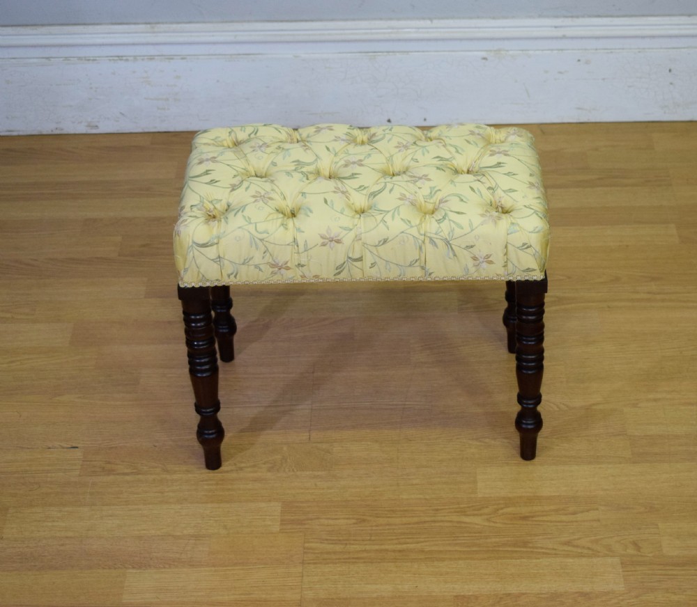 Regency Mahogany Stool View IV