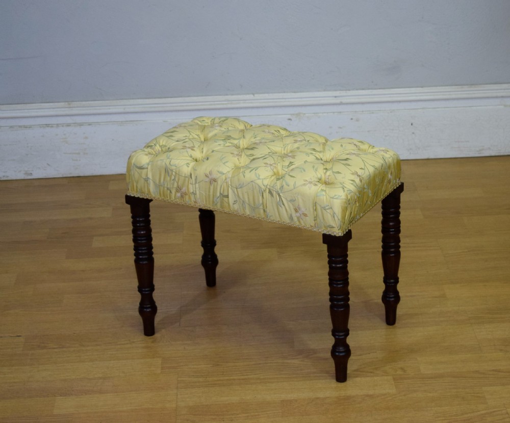 Regency Mahogany Stool View V