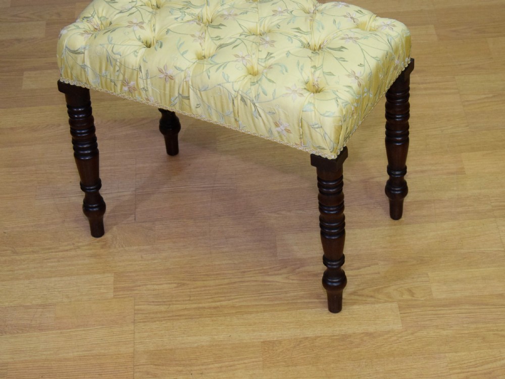 Regency Mahogany Stool View VII