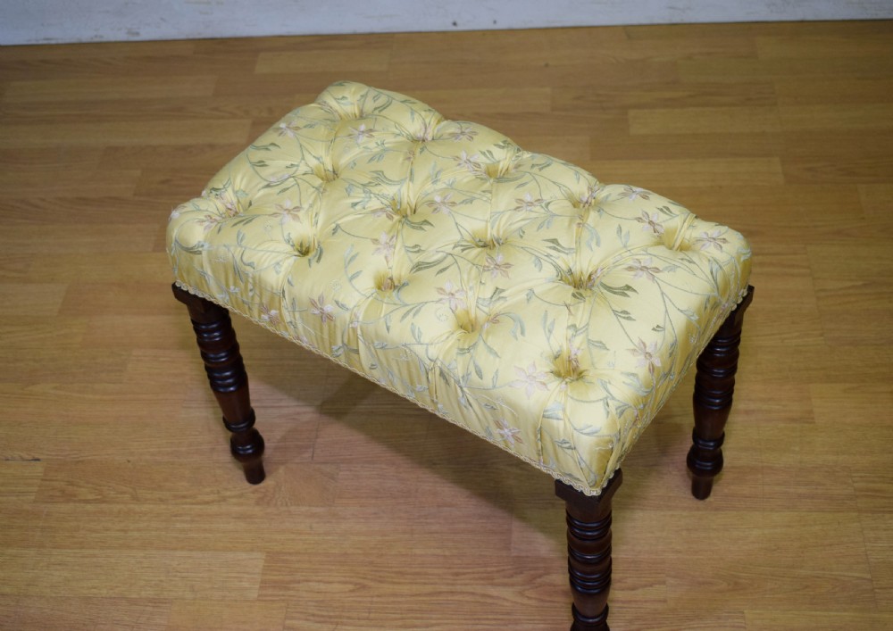 Regency Mahogany Stool View IX