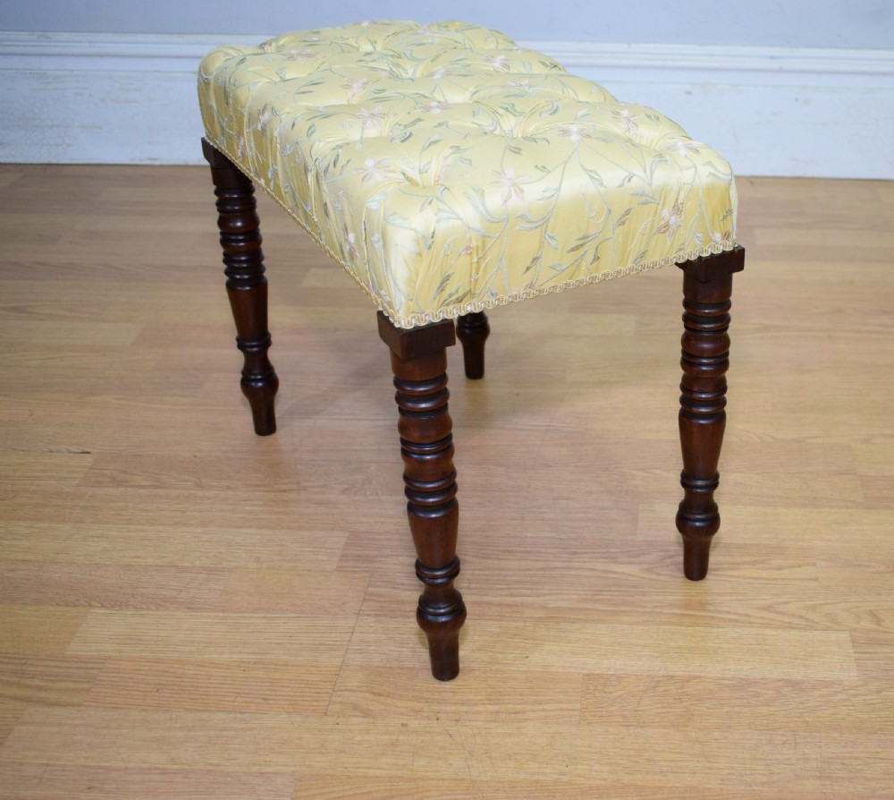 Regency Mahogany Stool View XII