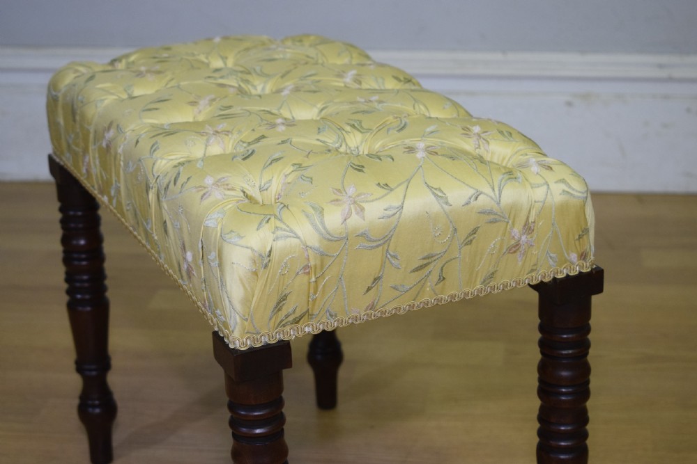 Regency Mahogany Stool View XIV