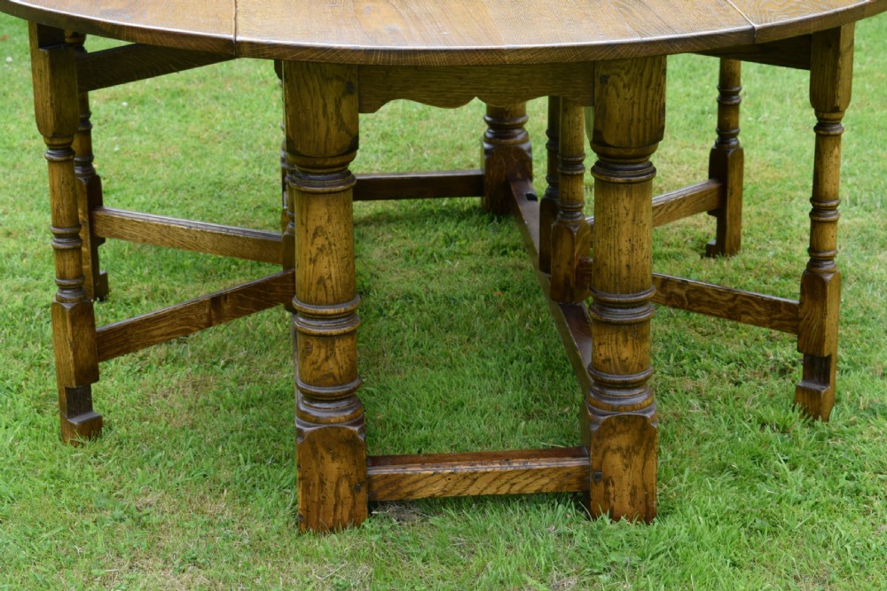 20th Century Irish Wake Oval Dining Table 7ft View II