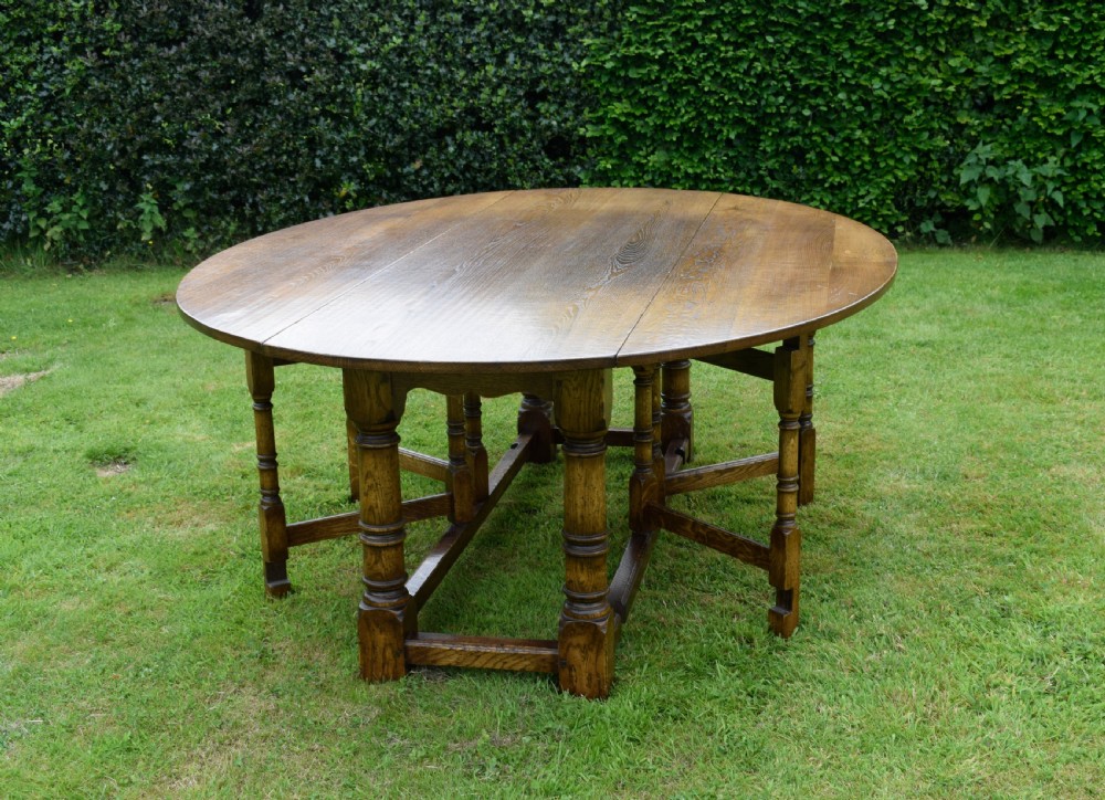 20th Century Irish Wake Oval Dining Table 7ft View IV