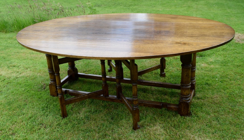 20th Century Irish Wake Oval Dining Table 7ft View VI