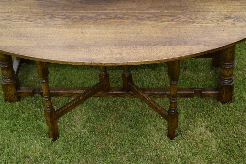 20th Century Irish Wake Oval Dining Table 7ft View XII