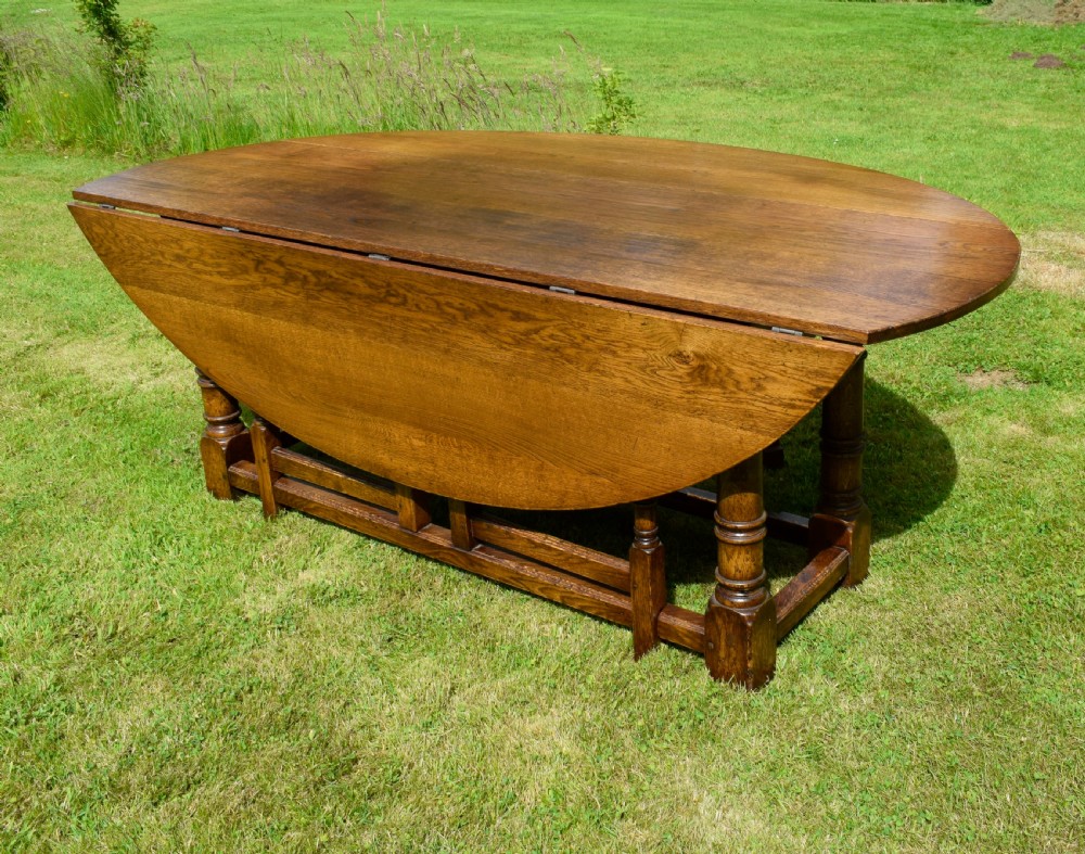 20th Century Irish Wake Oval Dining Table 7ft View XVIII