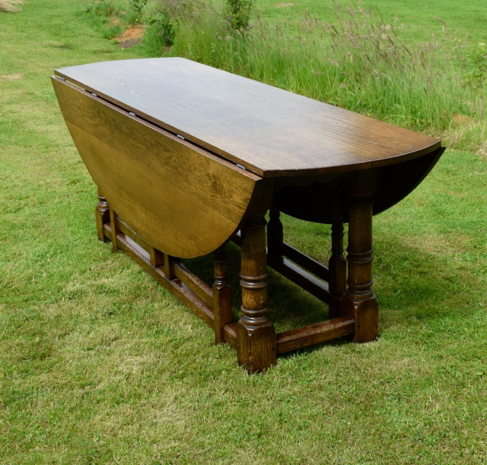 20th Century Irish Wake Oval Dining Table 7ft View XIX