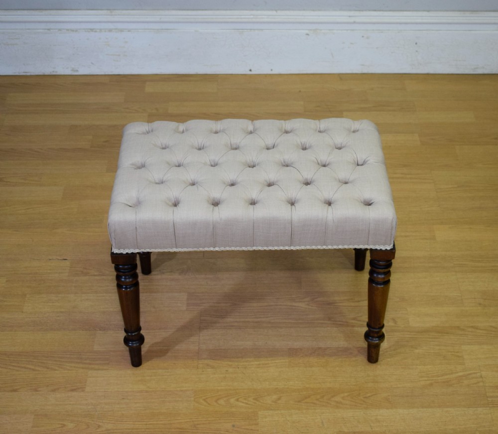 Regency Buttoned Stool View III