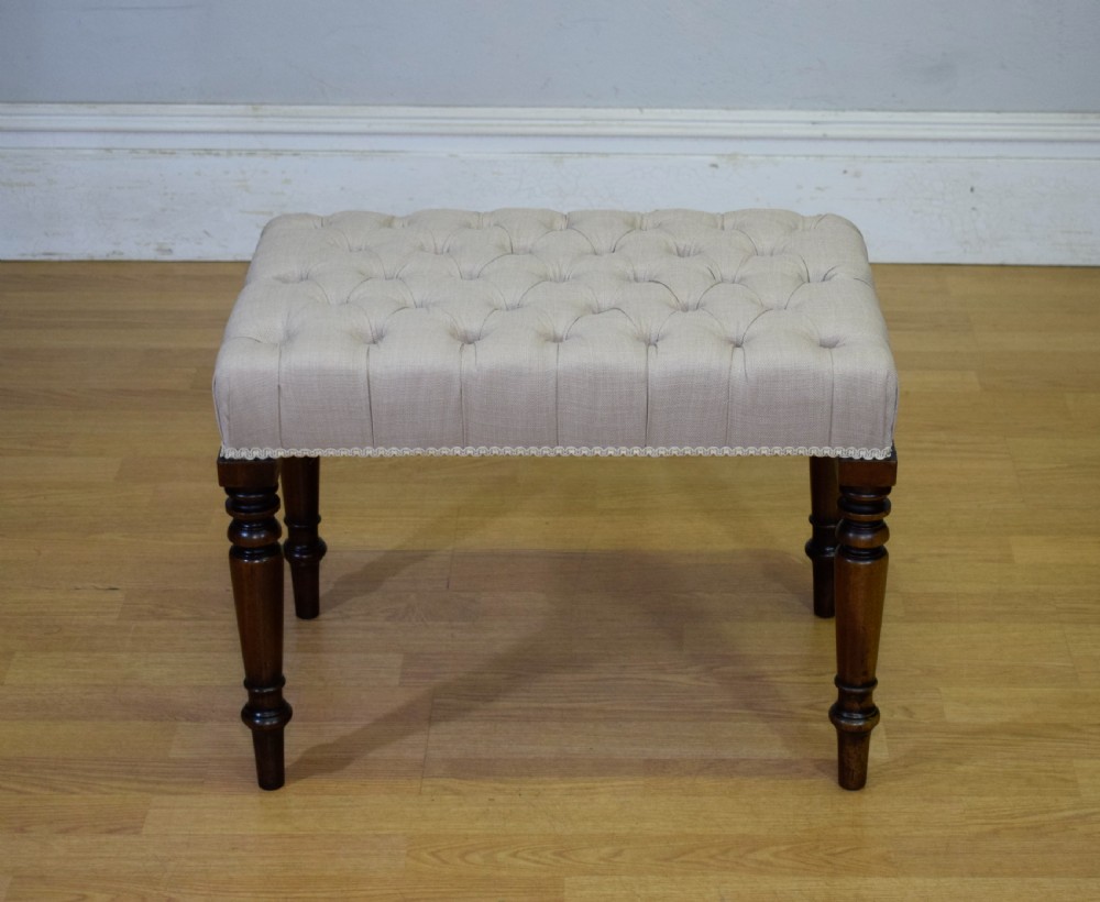 Regency Buttoned Stool View IV