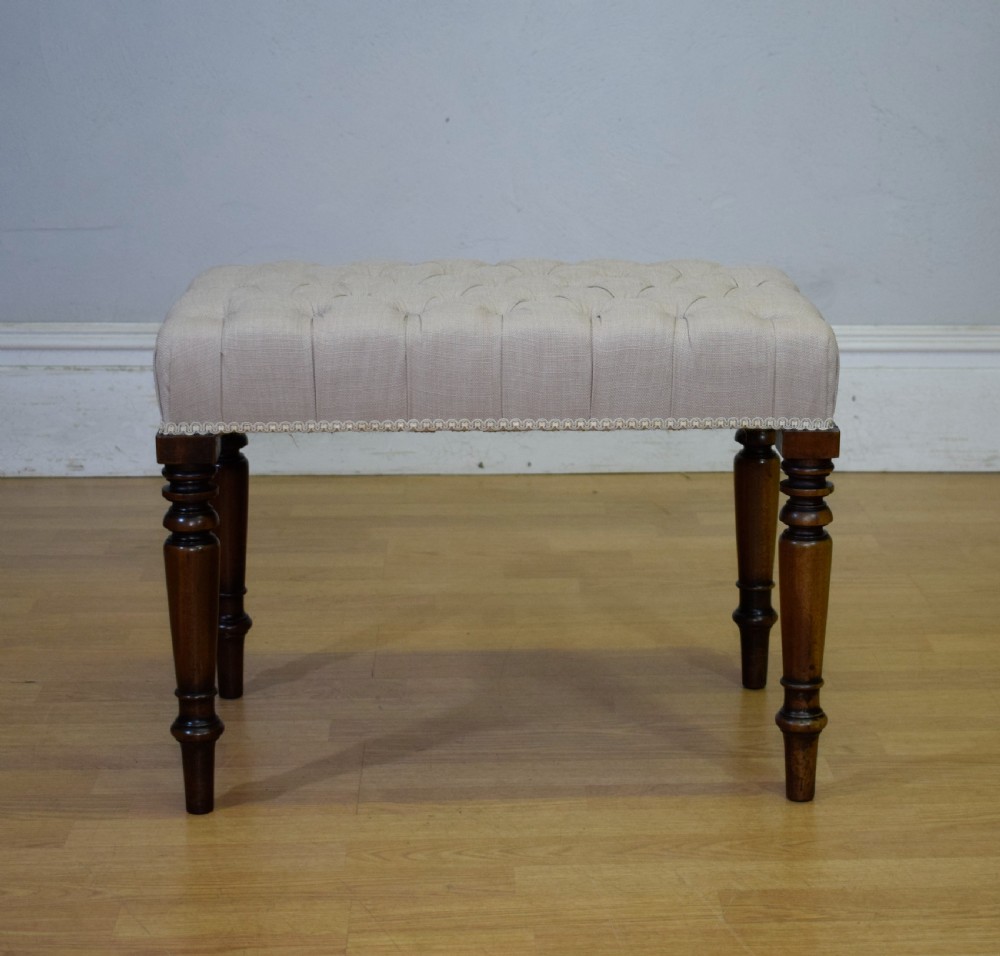 Regency Buttoned Stool View V