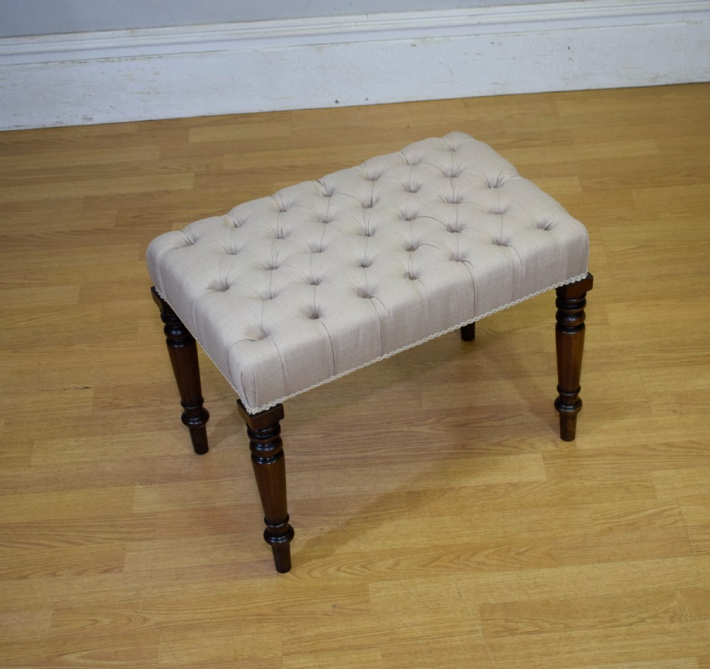 Regency Buttoned Stool View VII