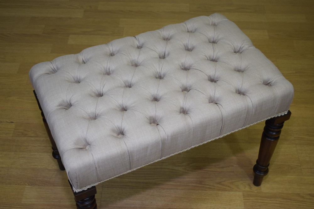 Regency Buttoned Stool View VIII
