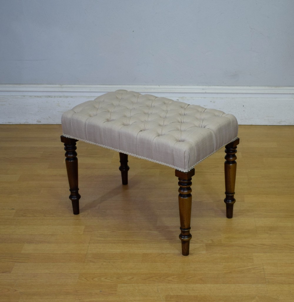 Regency Buttoned Stool View X