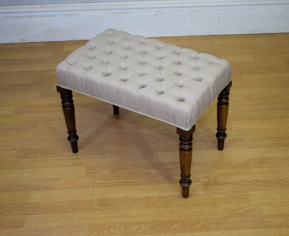 Regency Buttoned Stool View XI