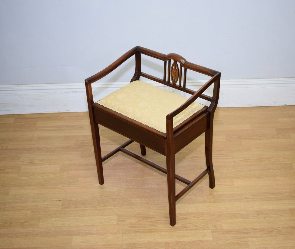 Edwardian Inlaid Piano Stool View IX