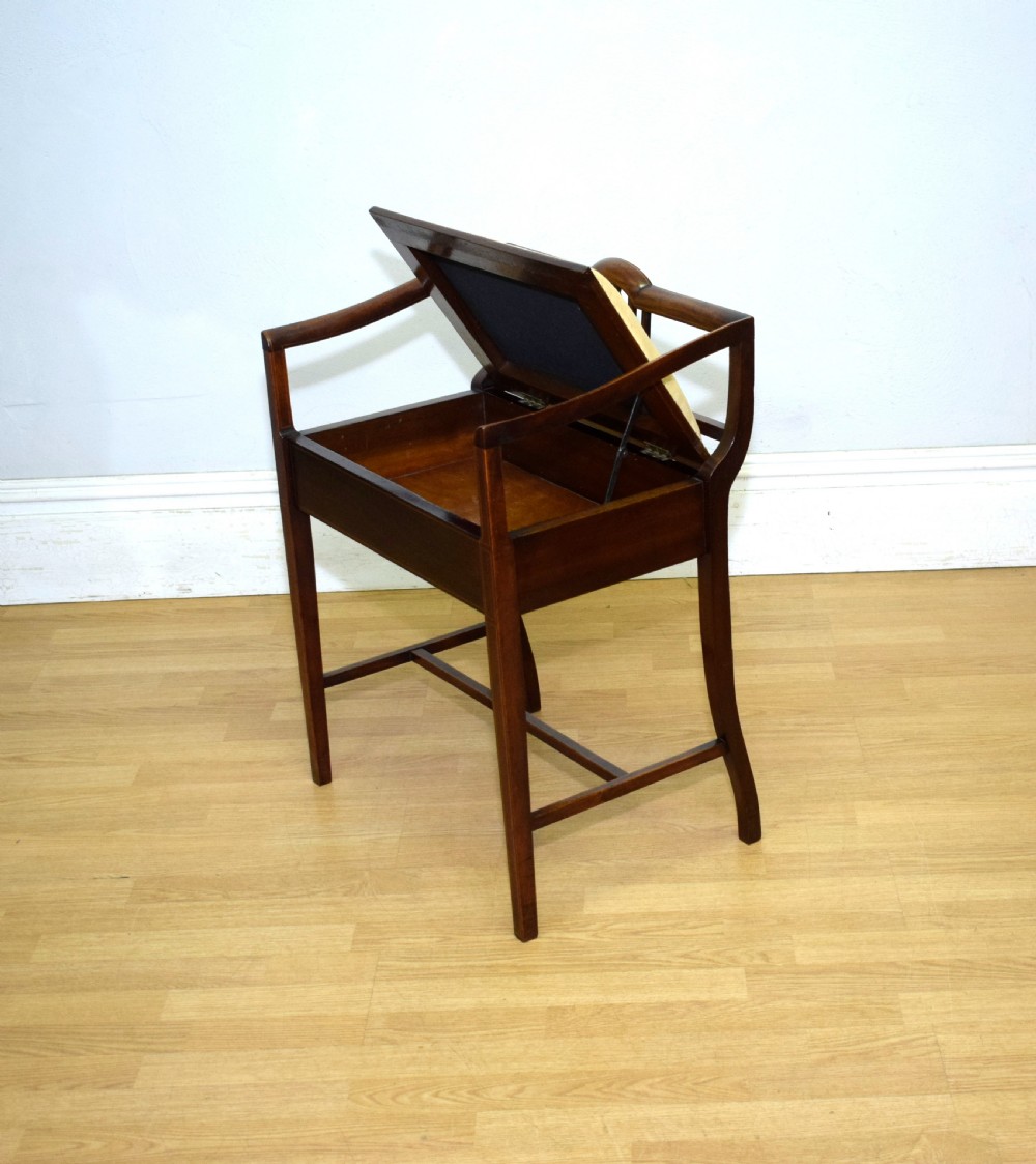 Edwardian Inlaid Piano Stool View XVI
